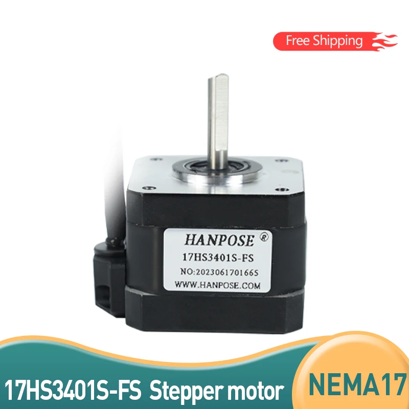 1PCS captive 4-lead 17HS3401S-FS 42X40mm  motor 1.5A 40N.CM for Motor in automatic feeder Nema17 Step Motor Waterproof motor