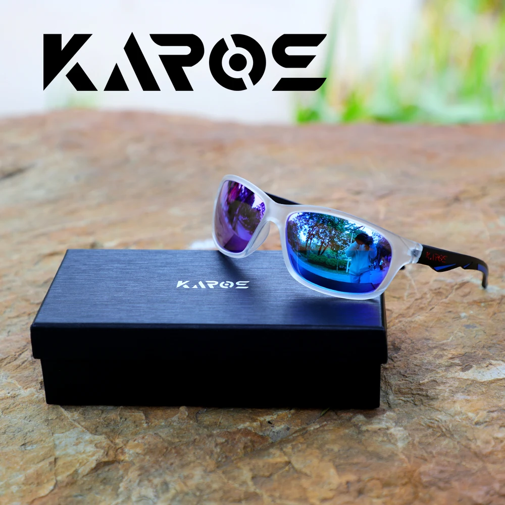 

KAROS Fashion Sports Sunglasses Polarized UV Protection Glasses Oval Frame Men's And Women's UV400 Eyewear With Box