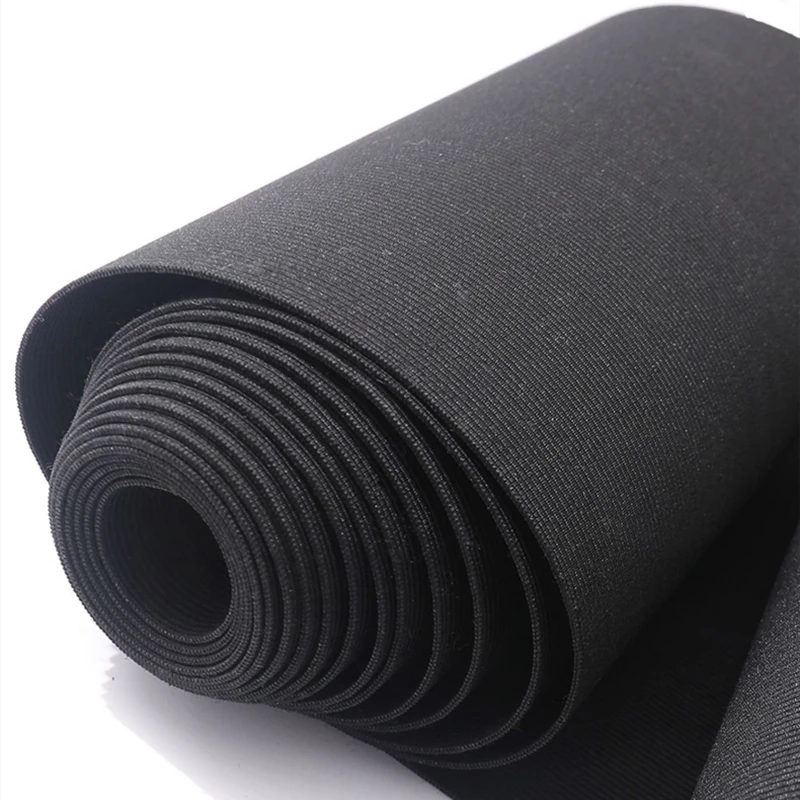 30cm Wide Rubber Band Crochet Sewing Elastic Tape Super Width Black Bands Tailoring Material And Accessories