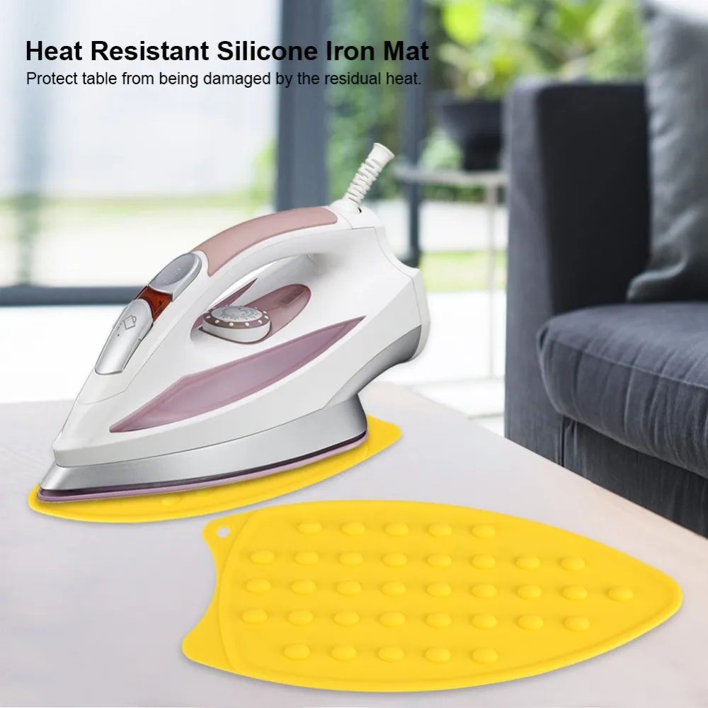 2Pcs Silicone Silicone Ironing Mat Heat Resistant Foldable Ironing Pad Water Proof Thickened Heat Insulation Pad Travel Use