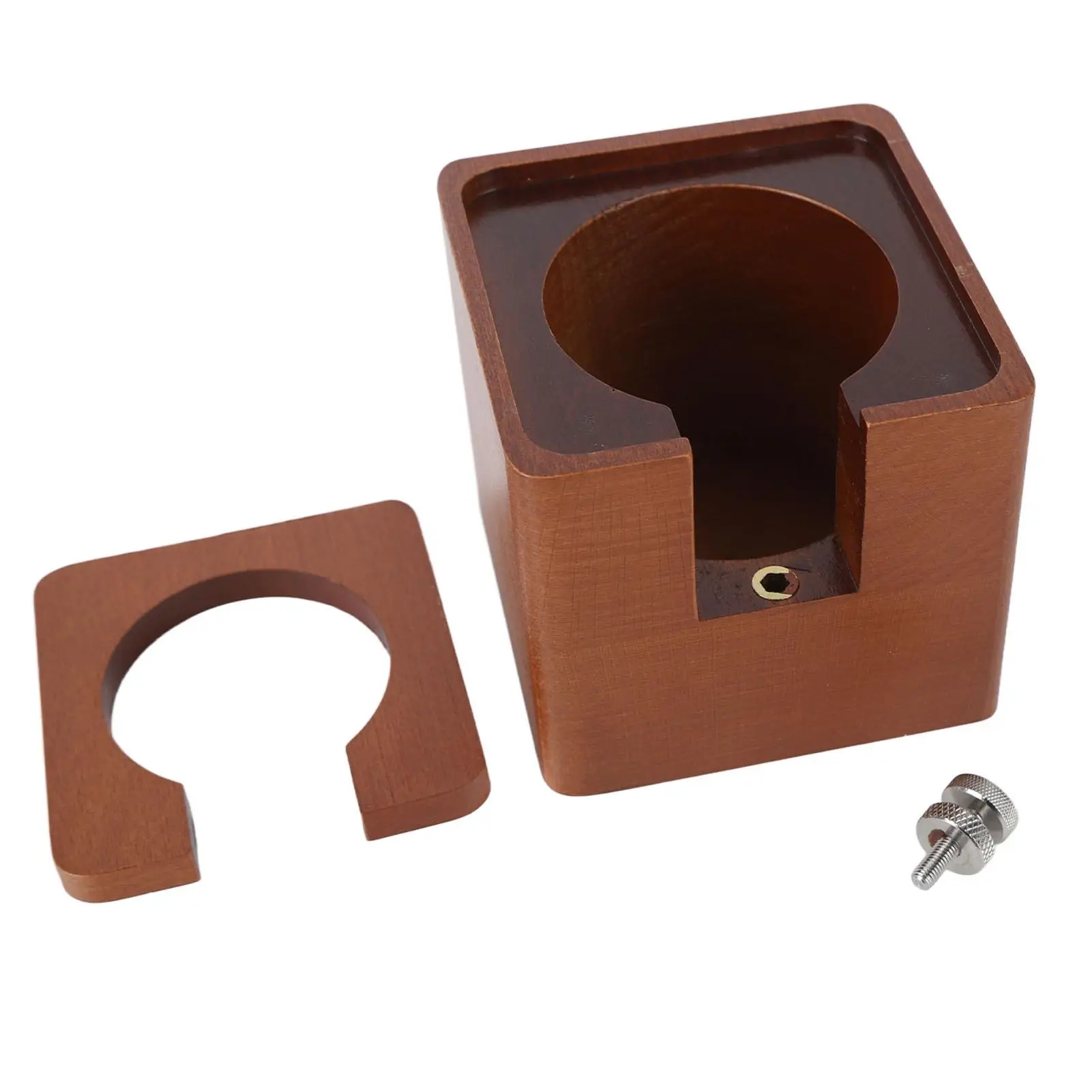 Universal Rosewood Coffee Tamper Stand - Lightweight & Food Safe Holder for home Brewing, Handcrafted High Strength