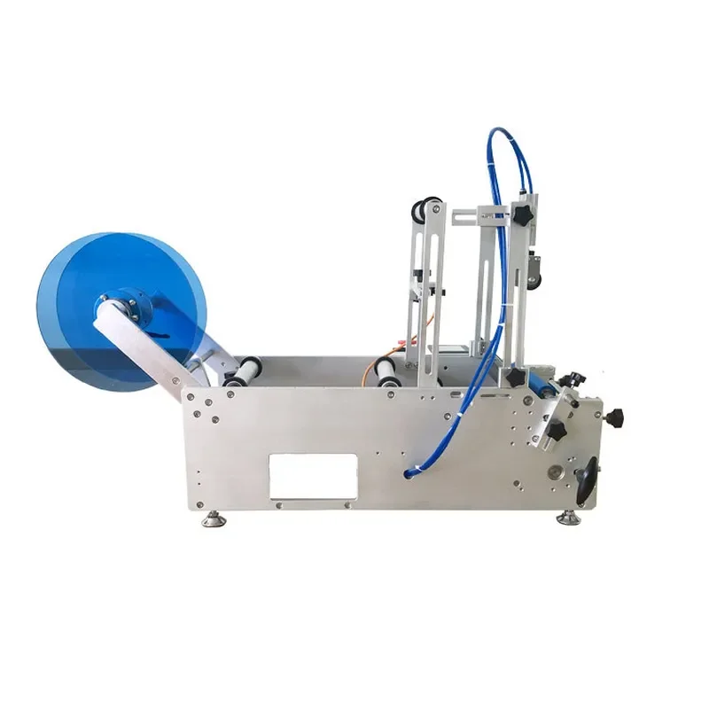 Semi Automatic Round Bottle Labeling Machine for Self Adhesive Labels Suitable for Disinfectant Hand Sanitizer and Car