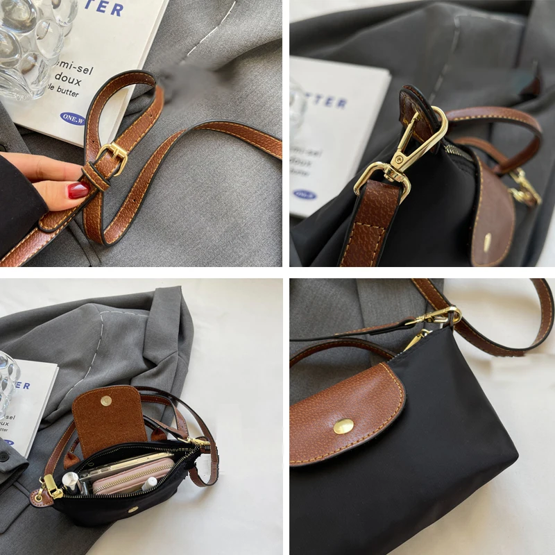 New 2024 Designer Luxury Bags For Women Ladies Handbags Purses Square Messenger Bag Hobos Shoulder Nylon Crossbody Side Bolsas