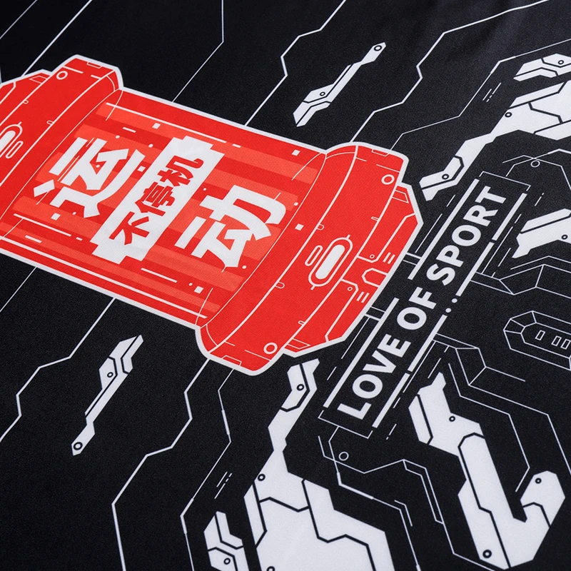 Men's 3D Sublimation Slim Fit T-Shirt Casual Long Sleeve Tops Breathable Custom T Shirts  For Running Gym