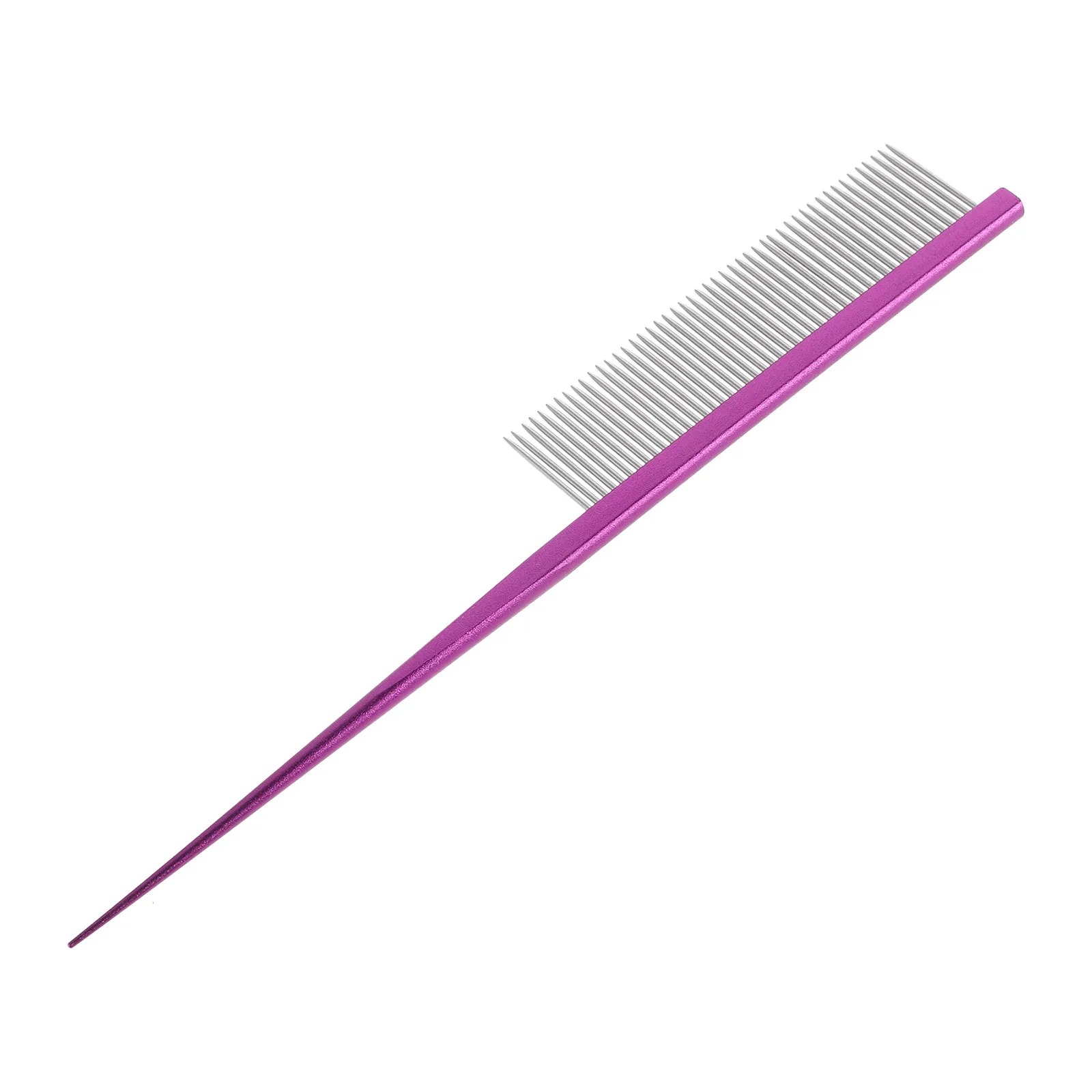 

Tail Comb: Steel Dog Grooming Comb For Shedding Matting Removal, Metal Detangler For Pets Wigs, Durable Comfort