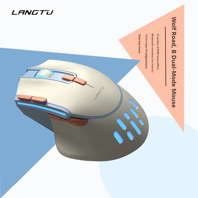 

Langtu G3 E-sports Game Macro Mouse Wireless Rgb Luminescent Cf Special Eat Chicken 6 Dpi Multi-scene General Feel Comfortable