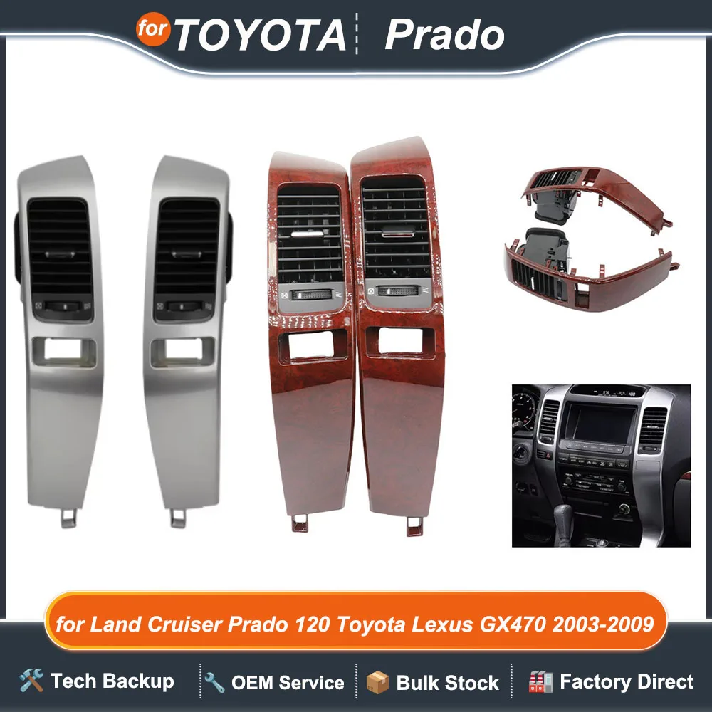 

For TOYOTA 2009 PRADO/ LC-120/Air conditioning outlet side panel （SILVER ）（peach wood ）