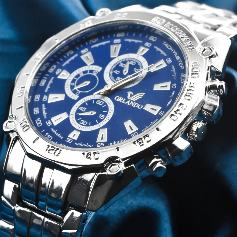 Hodinky 남성용 스테인리스 스틸 시계, 대형 다이얼, 럭셔리 스포츠 시계, 탑 브랜드, 직송, 패션