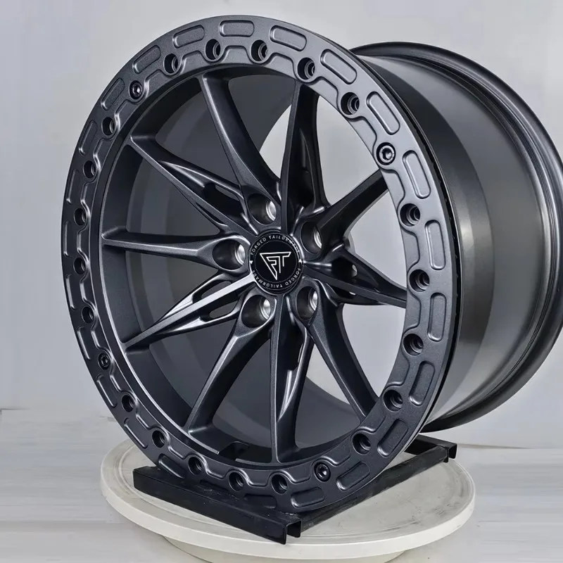 

Ultra Aluminum Rim PCD 5X112 CB 66.5 Forged Wheel with 17X 10.5 Matte Bronze Deep Concave Bead Lock