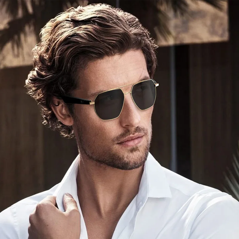 Gfordt Smart Glasses AI Automatic Dialogue Voice and Video Translation Bluetooth Glasses Music UV Protection Sport Sunglasses