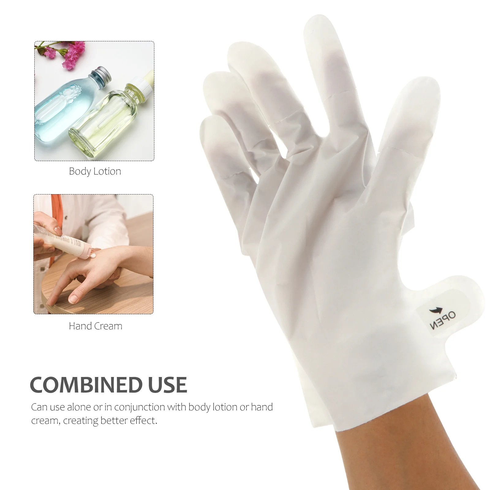 5 قطعة العناية بالأظافر أقنعة اليد الطبيعية التقشير ترطيب قفازات تبييض مزيل الجلد الميت لينة مغذية حامي اليد