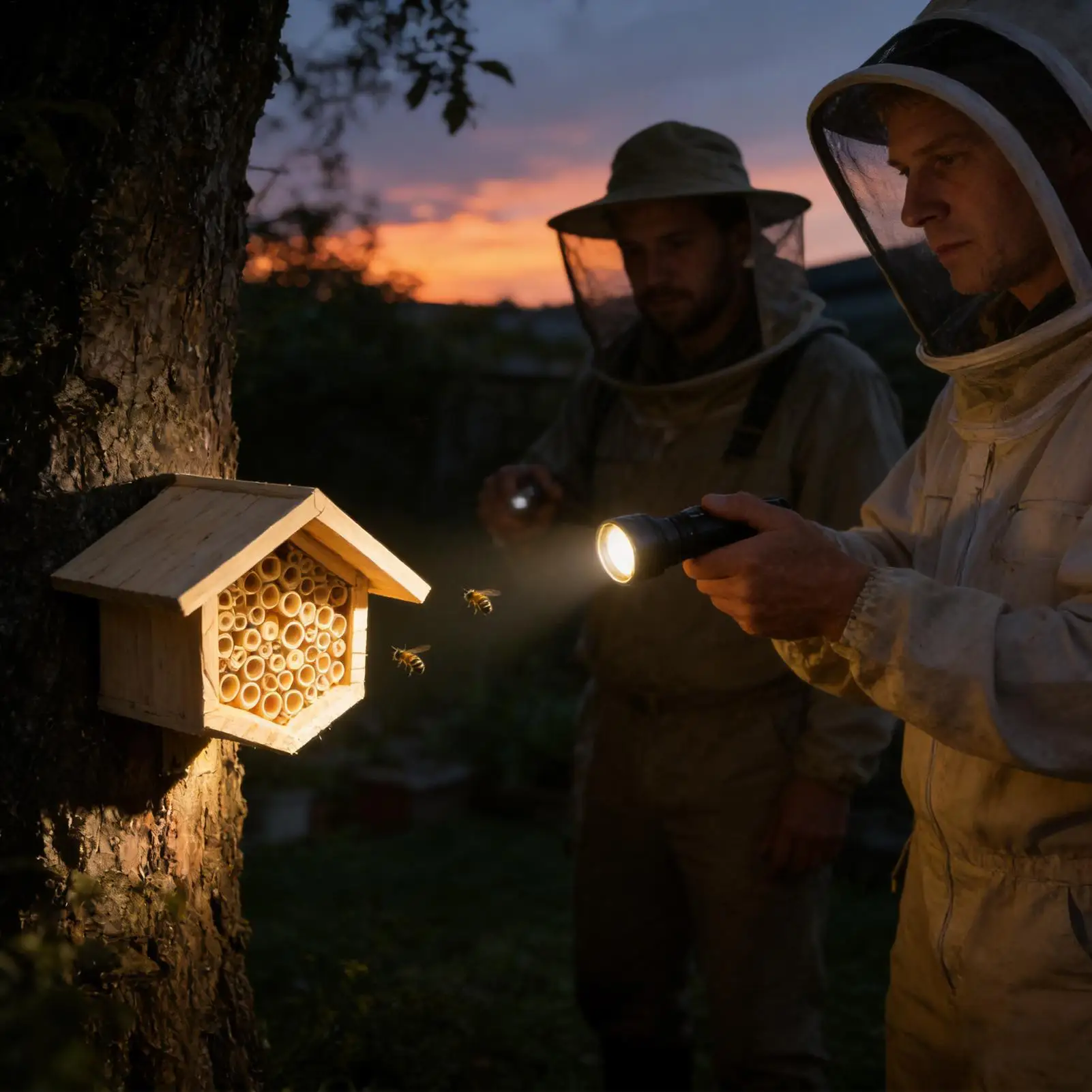 

Bee Hotel Hexagonal Beehive With Tubes Bee Nesting Houses For Garden For Yards Porches Lawn Outdoor Indoor Courtyards Balconies