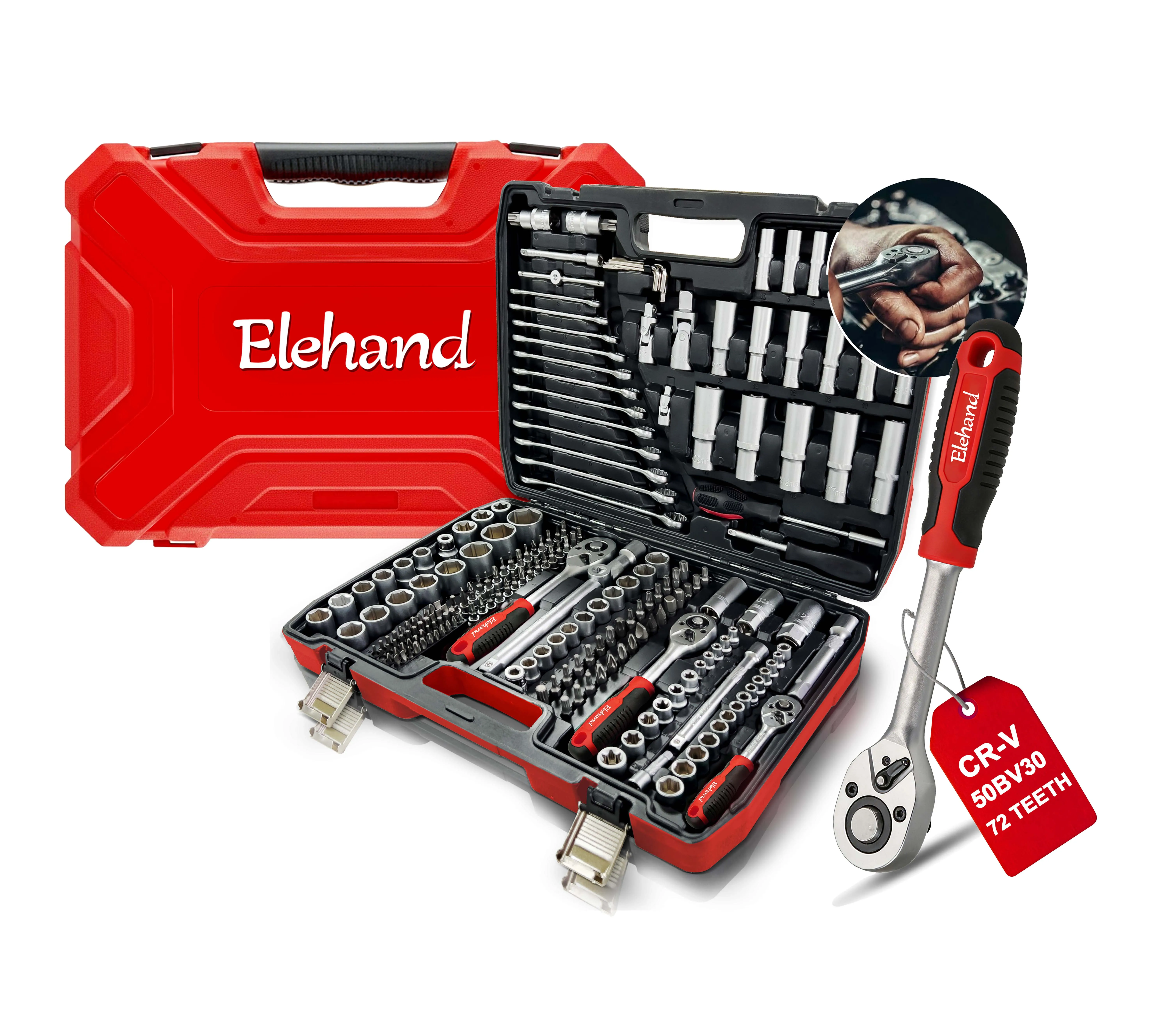 

Auto Repair Herramientas Kit Car Mechanics Spanner Tools Set Box Hand Tools Socket Wrench Set Multifunction Tool Kit Socket Sets