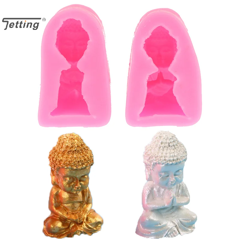 Tathagata Buddha Silicone Candle Mold DIY Church Maitreya Statue Plaster Epoxy Resin Making Aroma Soap Chocolate Baking Mould