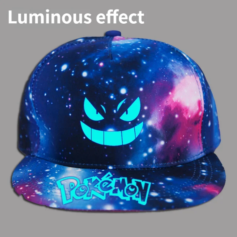 Pikachu Anime Cosplay Unisex Caps Men Women Luminous Baseball Cap Kawaii Hippop Cosplay Hats Cap Sun Protection Casual - view 4