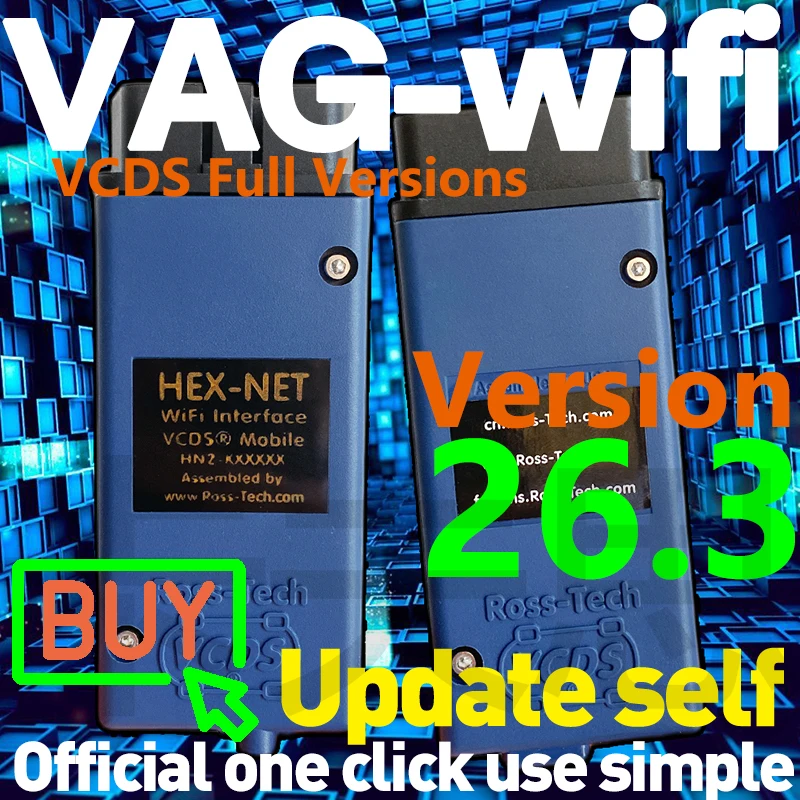 

VCDS Update-Self HEX-WiFi VAG COM VW/AUDi Diagnostic Tool VAGNET VAG-wifi VCDS Full Functions Simple Use More Than Real V2 Kits