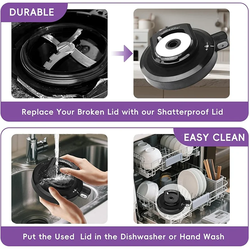 【Berserk】 Запасные части для блендера для мороженого: внешняя крышка чаши с лопаткой для Ninja NC301 NC300 NC299AMZ CN301CO CN305A