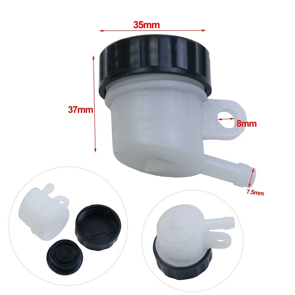 Universal Motorcycle Brake Oil Tank Foot Brake Master Cylinder Oil Cup Fluid Bottle Reservoir Dirt Bike Scooter Pitbike