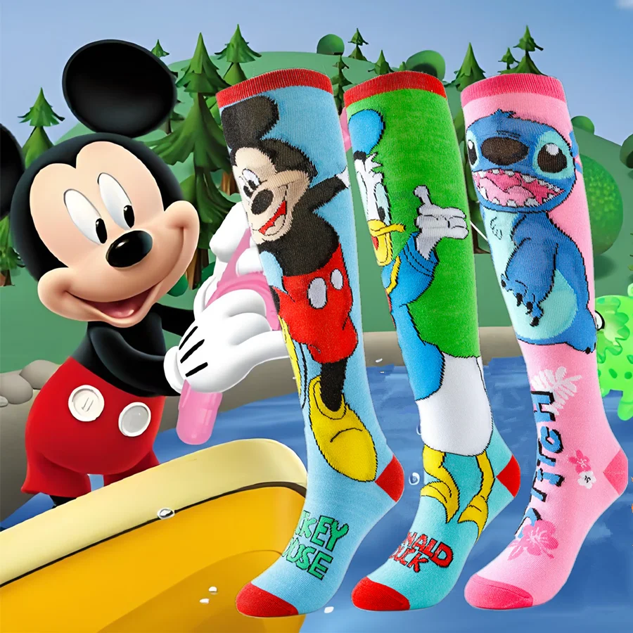 

Potdemiel Disney женские носки до колена длинные носки-трубочки новинка мультфильм аниме хип-хоп уличные модные носки