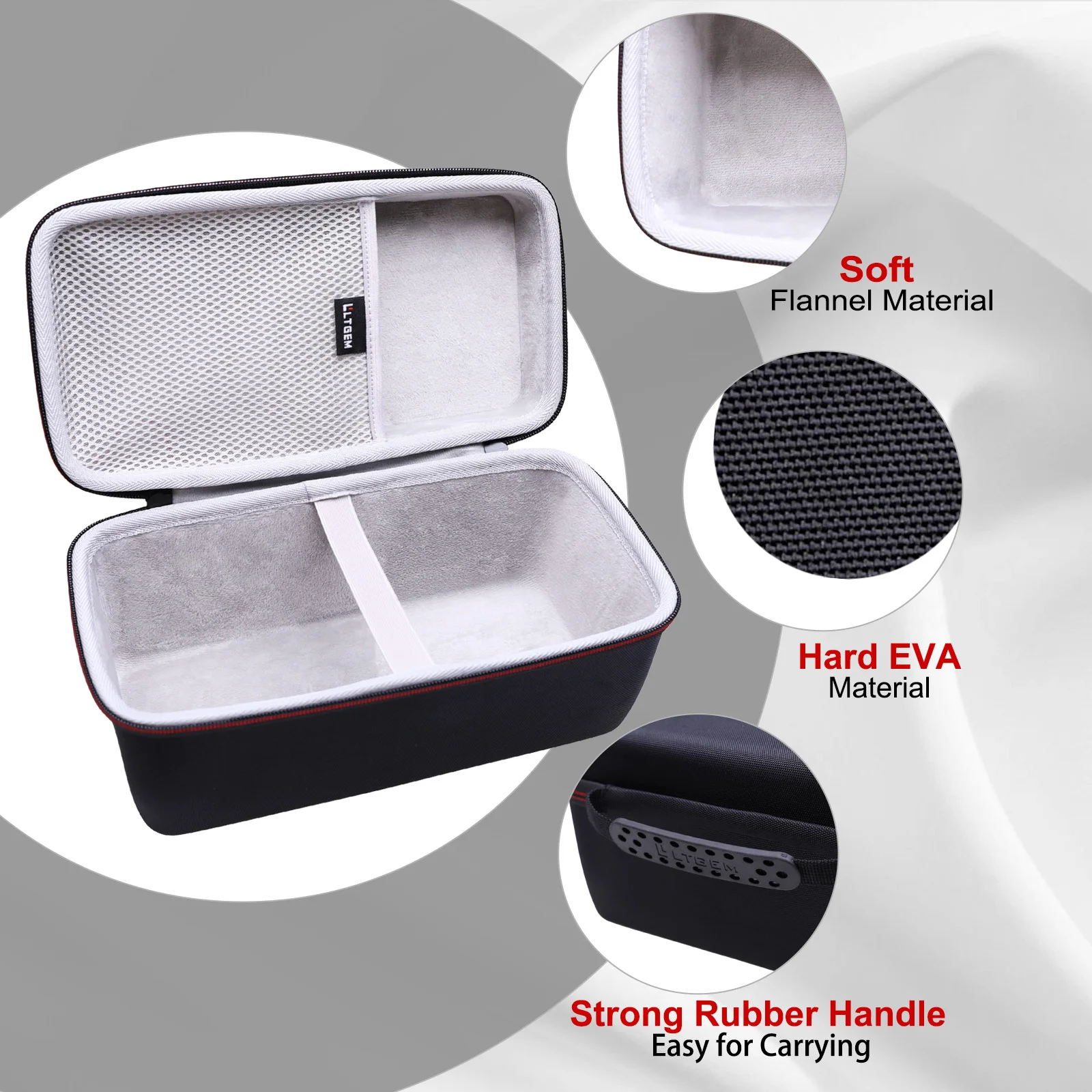 LTGEM EVA Hard Case for Sony SRS-XB43 / SRS-XG300 / SRS-XE300 X-Series Bluetooth Speaker - Travel Protective Storage Bag