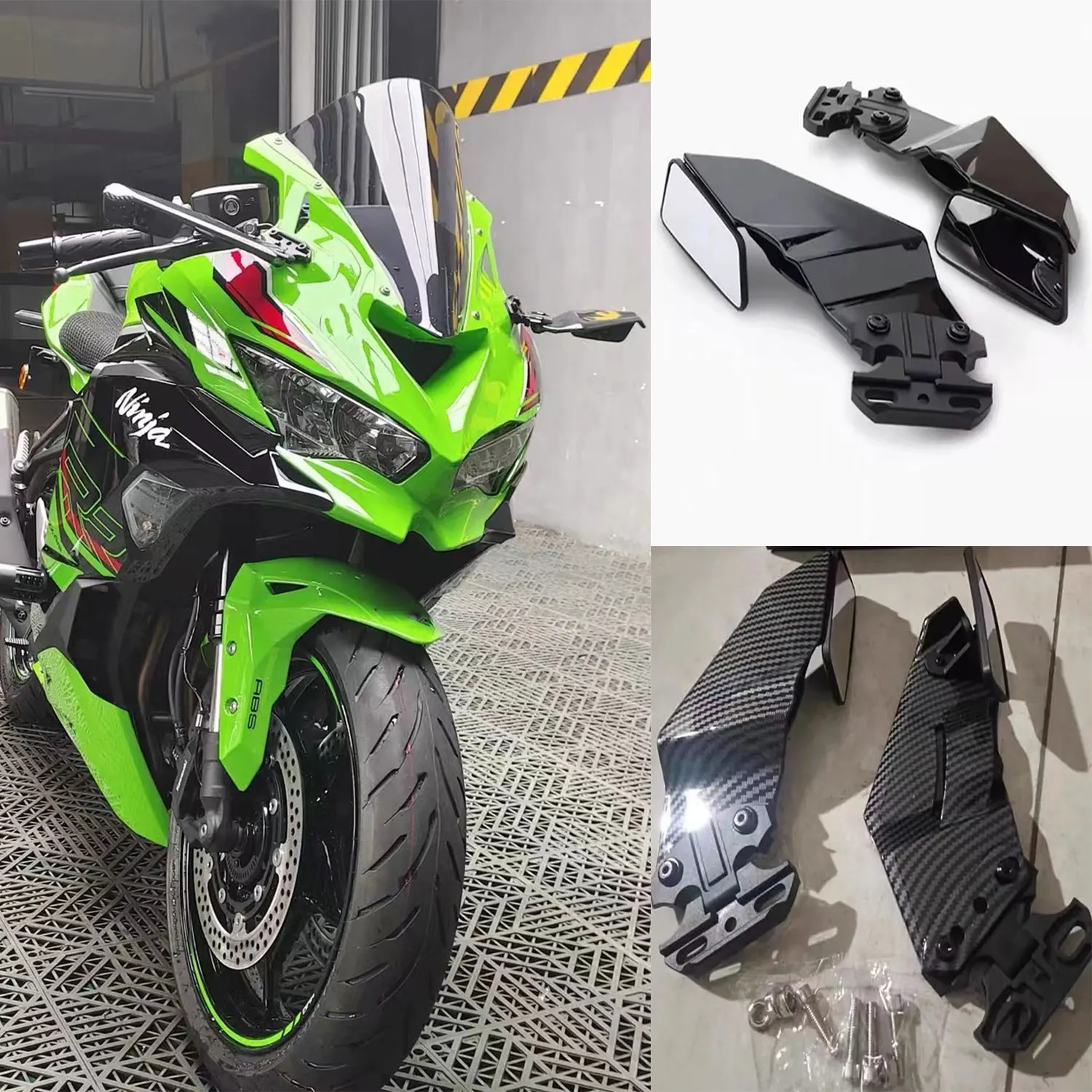 25周年　ミラー　連番 カワサキニンジャZx4r,zx4rr,ZX-25R,zx25r,2020-2024用の調整可能な