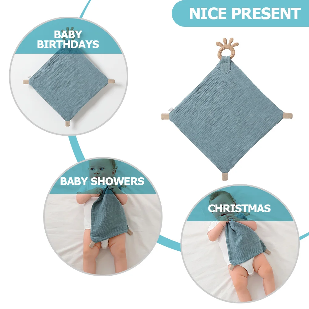 Baby Soothing Security Blanket Nursery Soft Tactile Stimulation Lightweight Comfort for Newborn Boys Girls Baby Blanket
