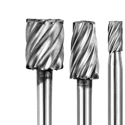 6pc 高速度鋼木工小型ロータリーファイル研削ヘッド DIY 大工研磨とトリミング電動ツールセット