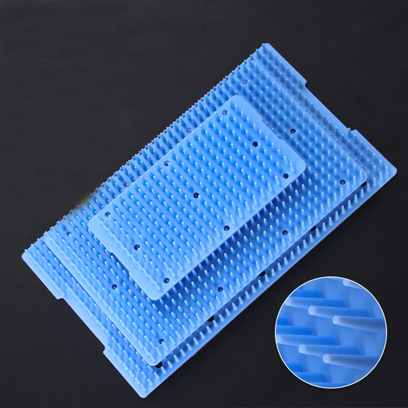 Esteira de desinfecção médica de silicone, Tray Case Box, Esteiras para esterilização, Instrumento cirúrgico, 1pc