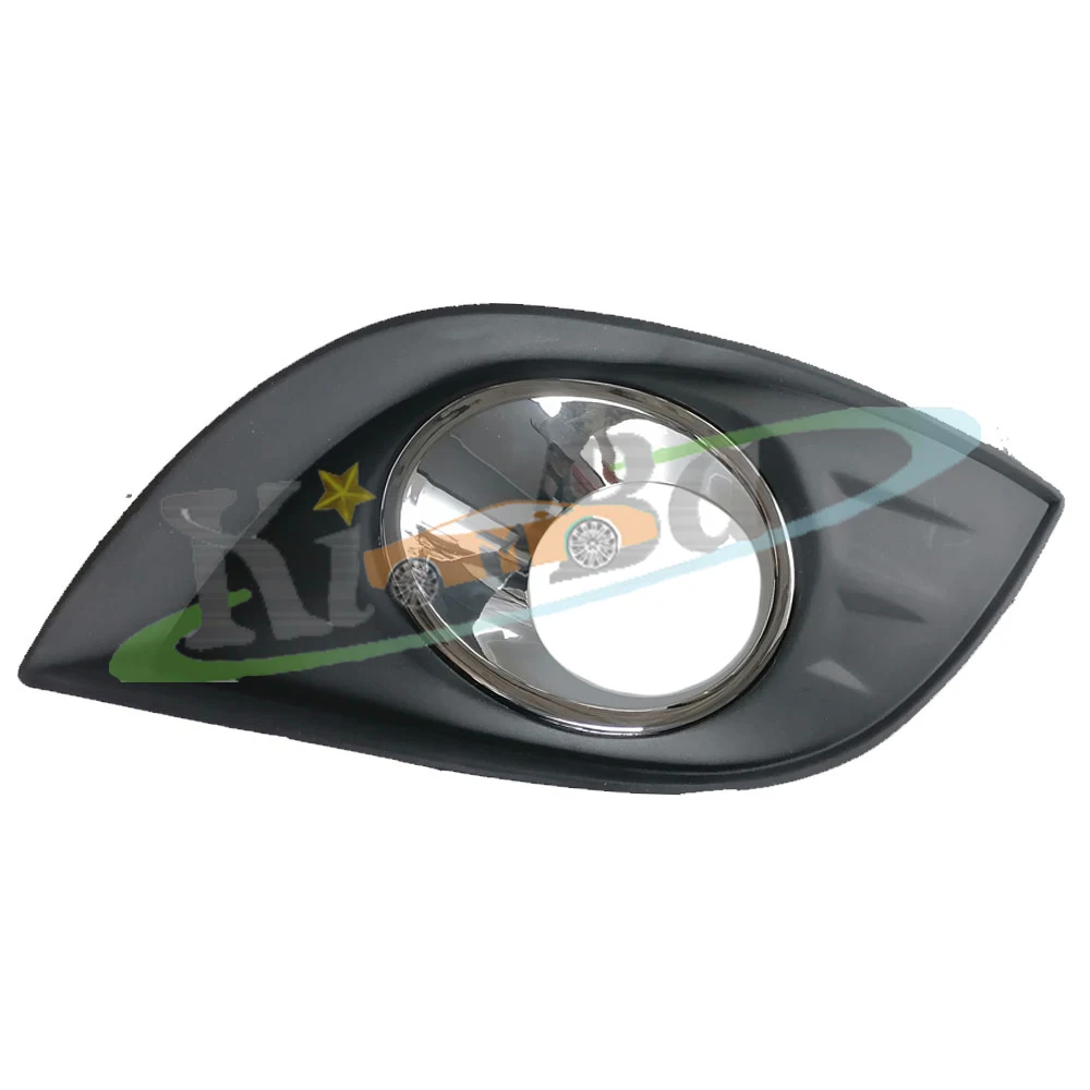KIMBA For Great Wall Voleex C50 2012-2016 Chrome Front Bumper Fog Light Cover Fog Lamp Trim Garnish Frame Foglight Lid Hood