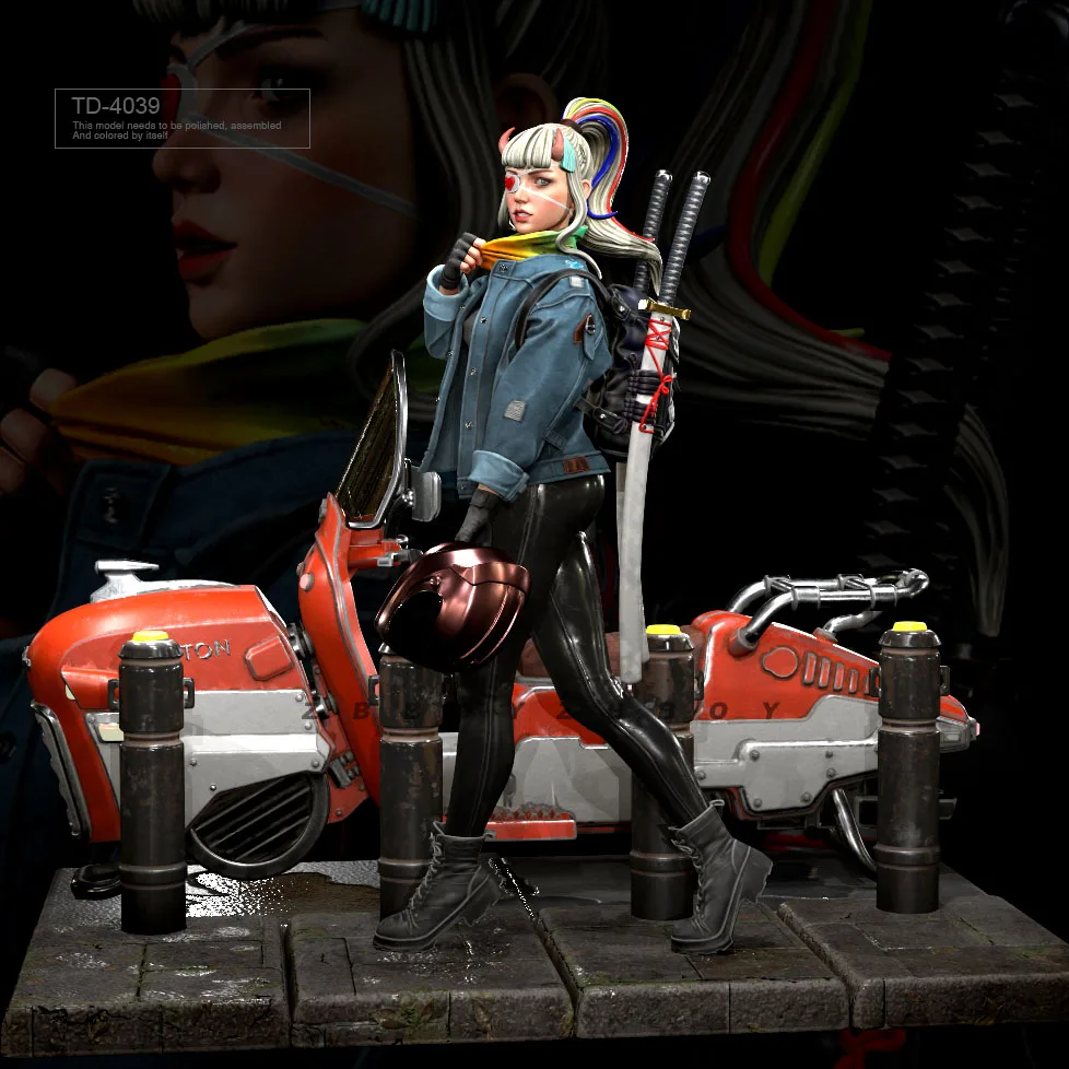 55mm 75mm Resin model kits figure beauty colorless and self-assembled TD-4039