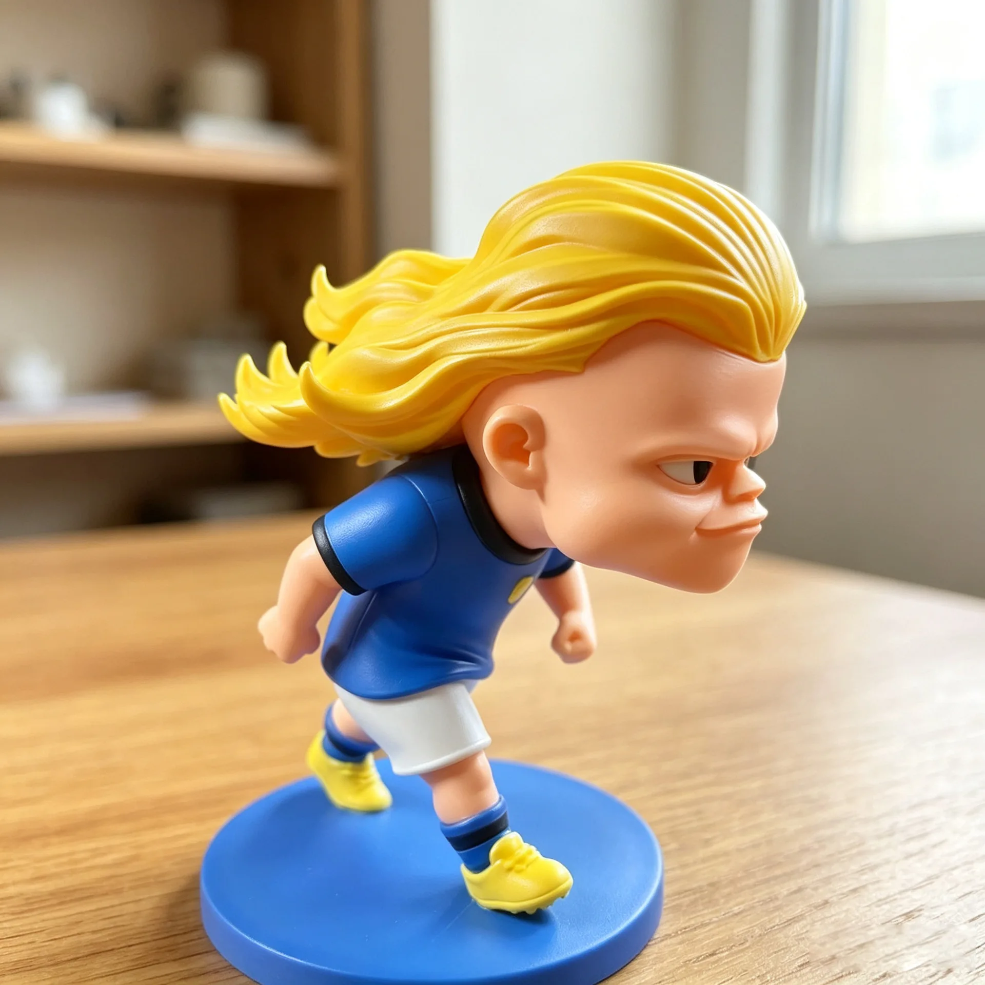 Norway World Cup Funny Haaland Q-version Character Figurine Keychain Doll Pendant Toy Collection Funny Doll Ornaments