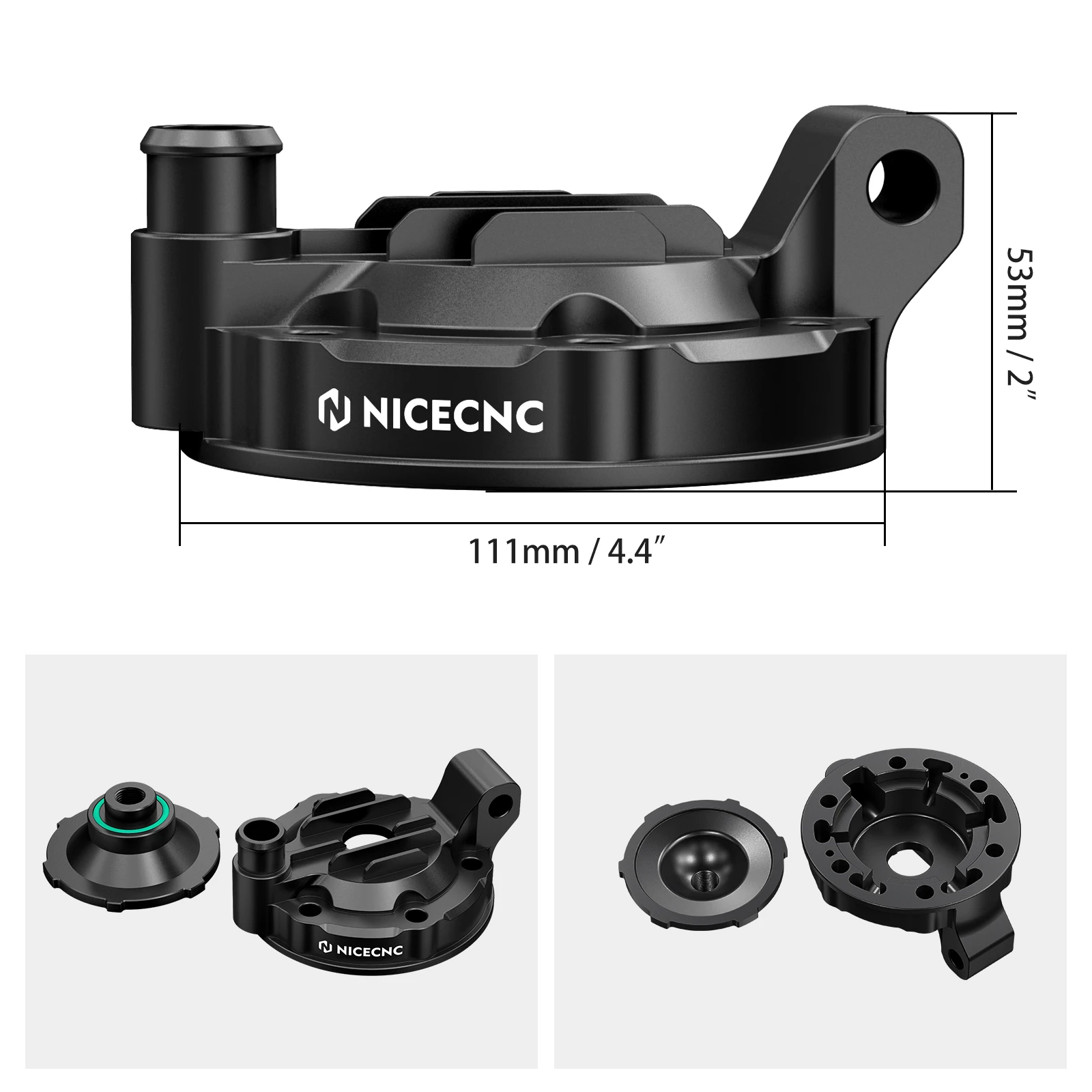 NICECNC-Tapa de culata de motor para Yamaha, pistón de extremo superior de aluminio, YZ 2002, 2023, 250, 2022, 2021, 2020, 2019, 2018, YZ250, 2017