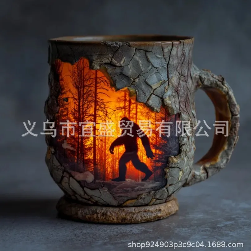 

Halloween Gorilla Mug Tree - Scary Jungle Rule Ceramic Figurine, Creative Forest-themed Cup Holder, Cute Spooky Home Decor Gift