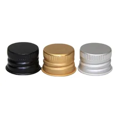 100PCS 18/410 20/410 24/410 28/410 Aluminium Lid/Aluminum Ropp Threaded Cap Gold Silver Screw Lids for Bottle Cosmetic Container