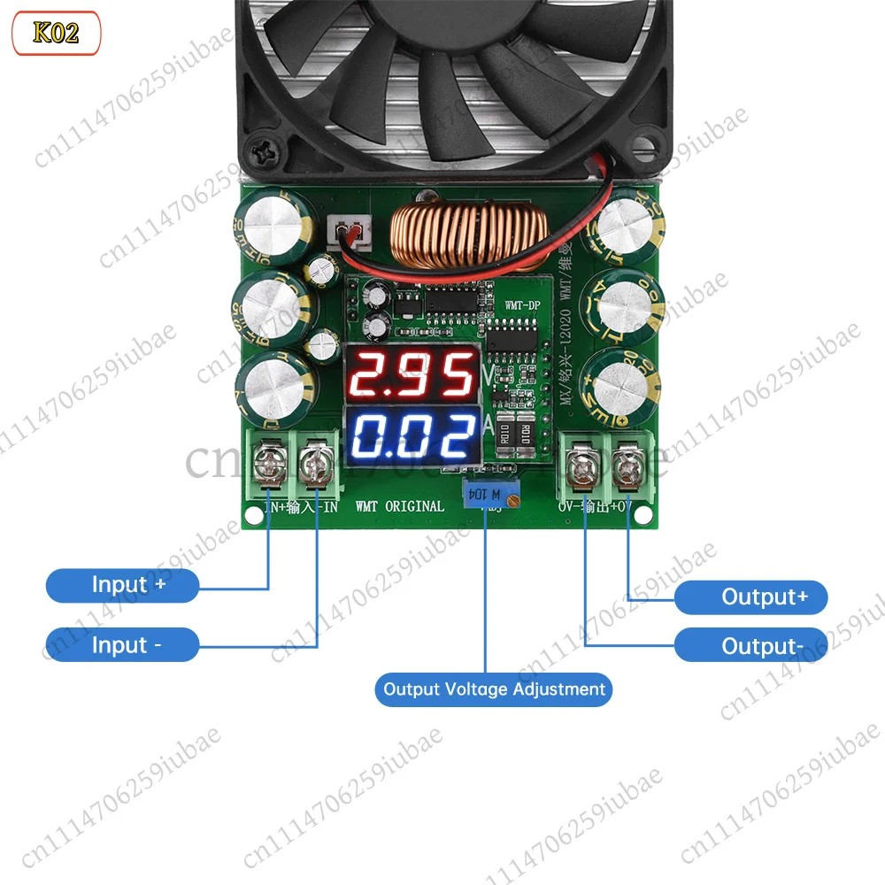 df 600W 20A DC-DC Step Down Buck Converter CV CC Adjustable 120V 100V 96V 84V Display for Solar LED Driver view 3
