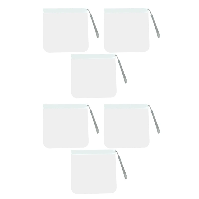 Description Picture 3 of item6Pcs Clear EVA Storage Pouches Practical Travel Toiletry Bag Stylish and Convenient Makeup Organizers for Women