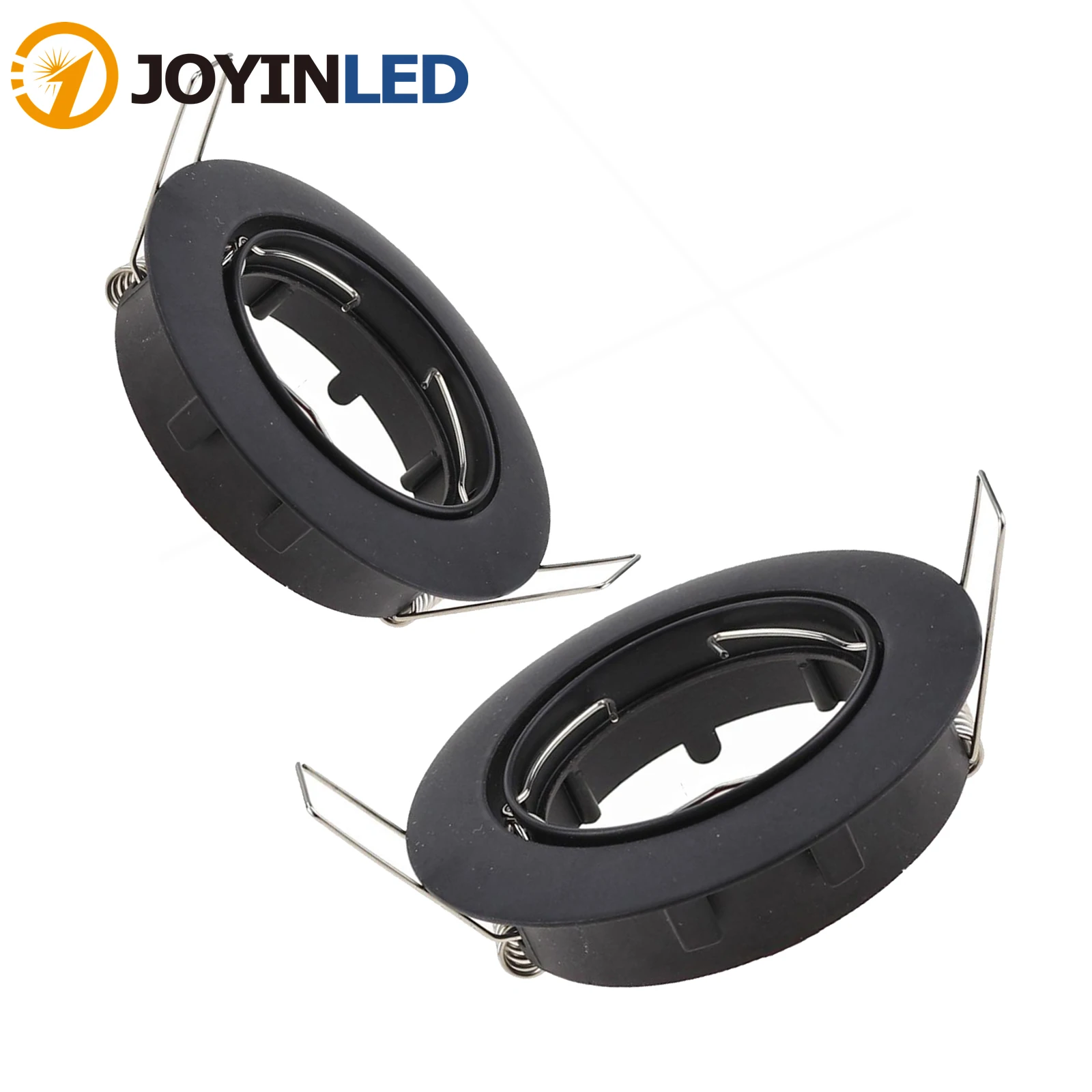 4pcs Round LED Ceiling Light Mounted Holder Adjustable GU10/MR16 Recessed Downlight Fixtures Ceiling Light Fittings