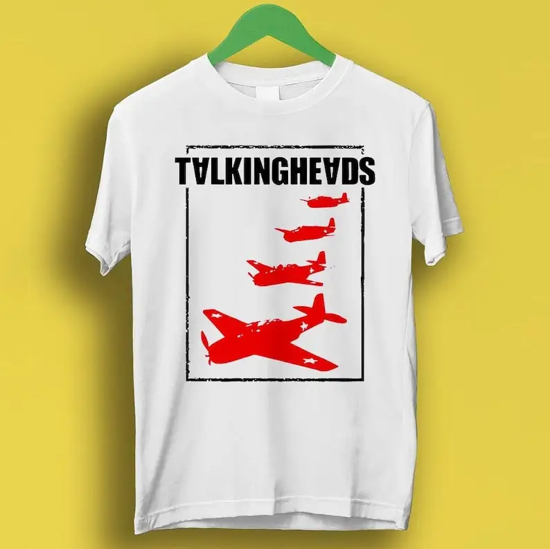 

Talking Heads Plane Exclusive Punk Rock Meme Gift Funny Style Unisex Gamer Cult Music Tee T Shirt P7293