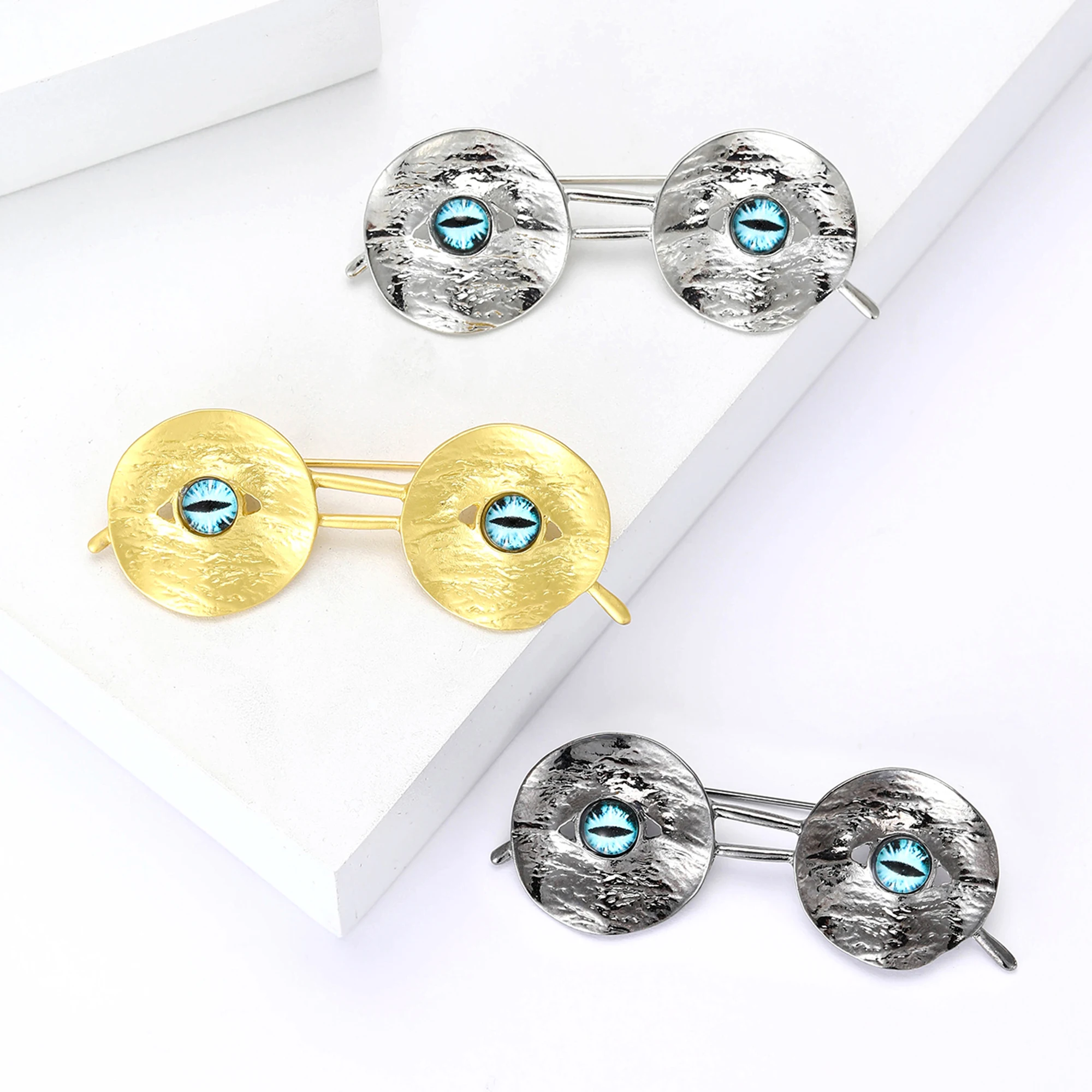 Beaut & Berry-broches de gafas esmaltados Vintage para mujer, alfileres de ojos Unisex, regalos de fiesta para amigos, accesorios de joyería para banquete