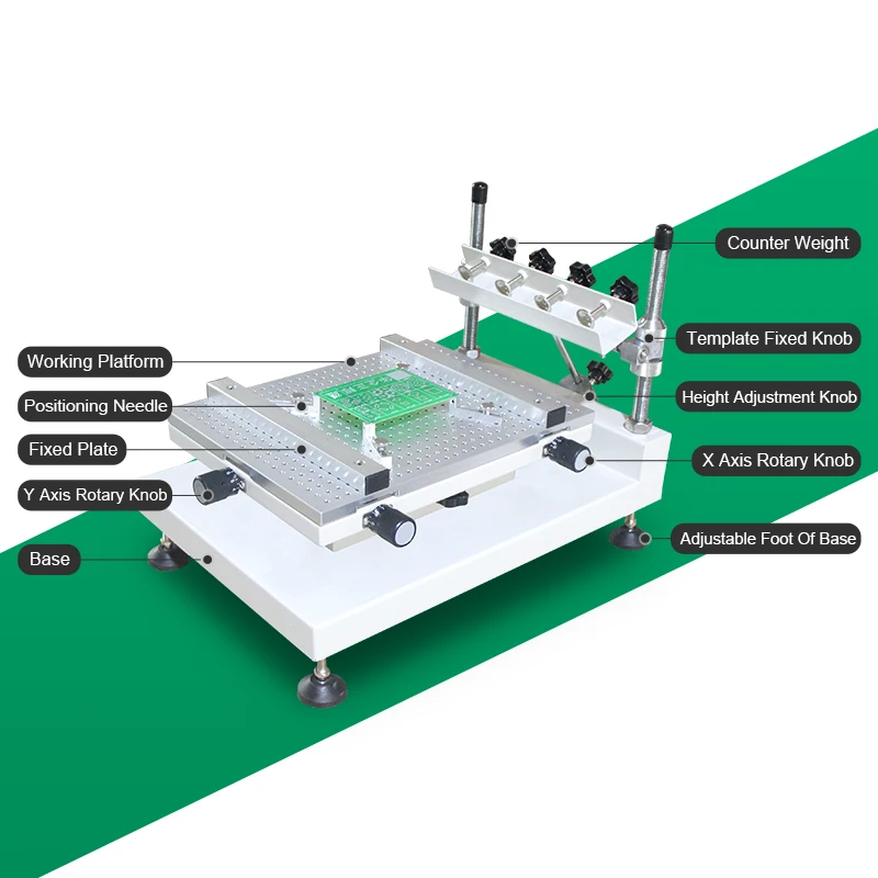 Wholesale Pcb Solder Paste Printer Economical Desktop Flexible Positioning Printing Machine SMT Stencil Printer Solder Paste