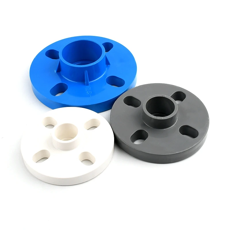 1PC 20~200mm PVC Flange Connector Plastic Water Pipe Equal Quick Joints Garden Irrigation Fittings Irrigation Accessories