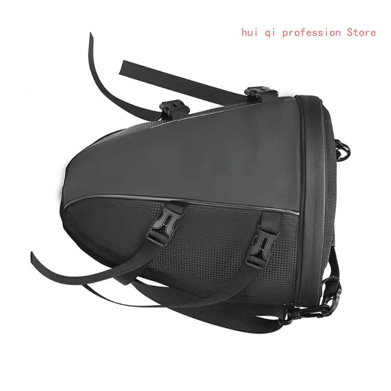 Motorcycle Helmets Holder Bag Tail Backpack Expandable for Bikers Long Journeys