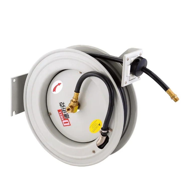 Auto Retractable 100ft 1/2' and 3/8'' Hose Size 20Bar Working Pressure Air Hose Reel Hydraulic Tools