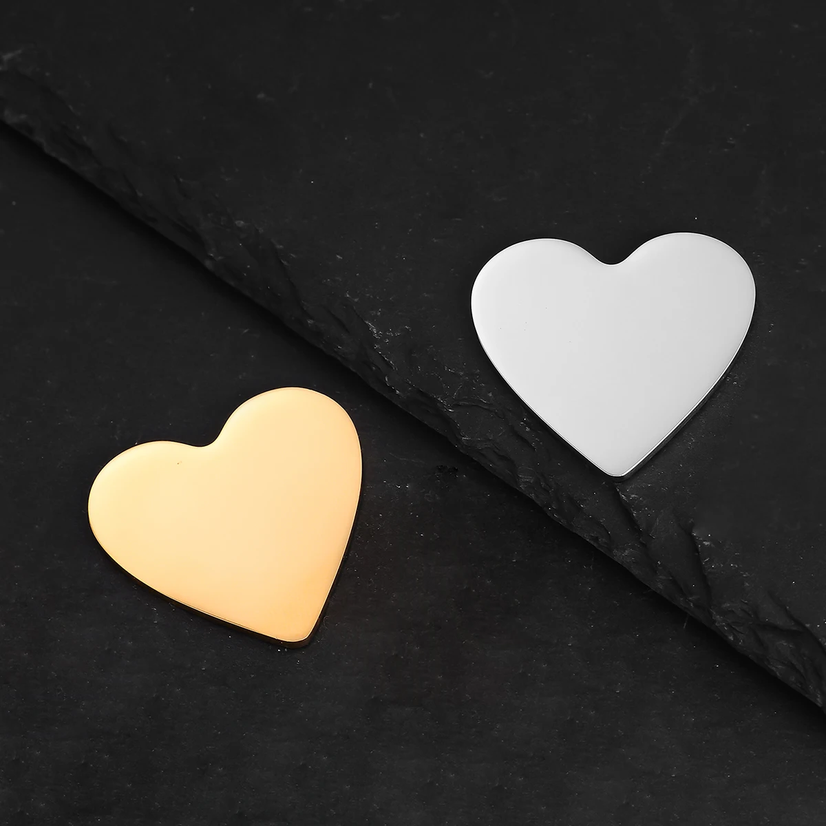 Großhandel 4 Stück/Set Edelstahl Runde Anhänger ohne Loch, poliert, für DIY-Schmuckherstellung, personalisierte Namens- oder Logo-Scheiben – Detail 6