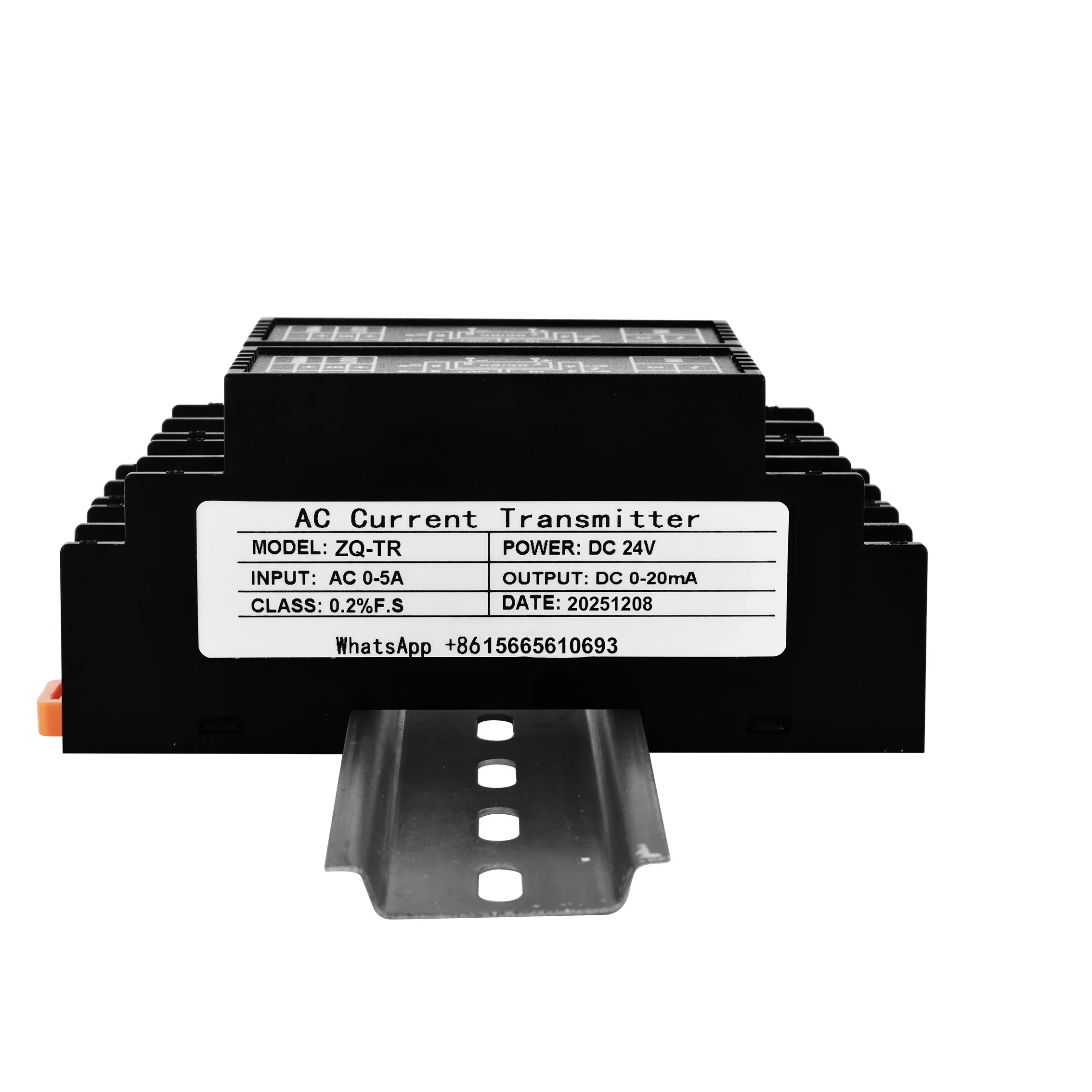 AC DC Current Voltage  Transmitter 0-10A 0-500V Input 4-20mA 0-5 0-10V Output DC24V Power Supply Signal Monitoring Isolator