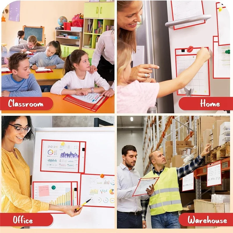 25-cartelle-di-file-24x32-cm-porta-note-da-lavoro-tasche-cancellabili-a-secco-per-insegnanti-forniture-per-l'organizzazione-dell'aula-di-lavoro