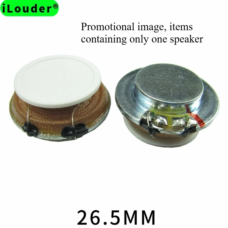 QY26.5-Z1 factory 26mm Mini 4Ohm/8Ohm 3w 26mm Surface Transducer Vibration Speaker 27mm Audio Exciter Speakers(1pcs speaker)