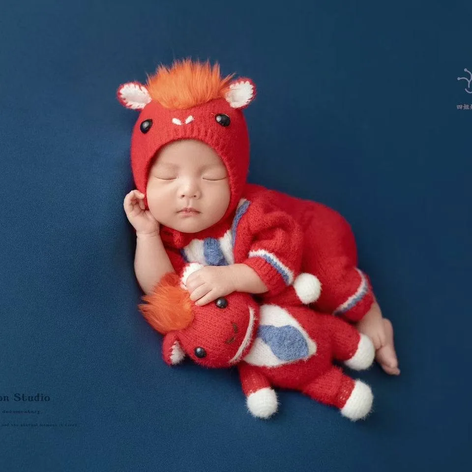 

❤️ Комплект для фотосессии новорожденных: шапочка, комбинезон и кукла (3 предмета), реквизит для детской фотостудии, аксессуары для фотосъемки младенцев