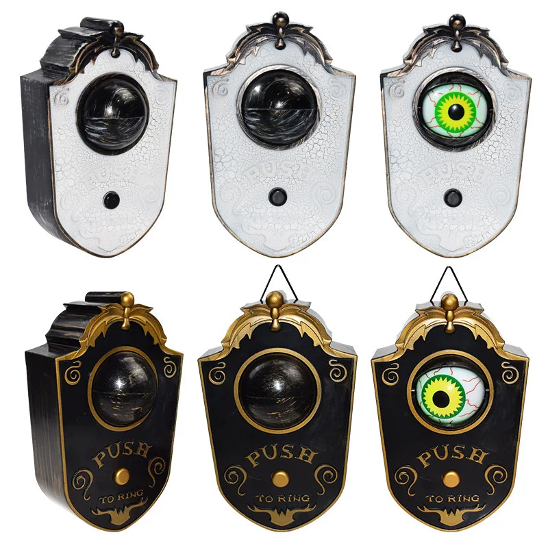 ฮาโลวีน One-Eyed Doorbell ตกแต่ง Ghost ของเล่นเทศกาลบาร์เรืองแสงสยองขวัญเสียง