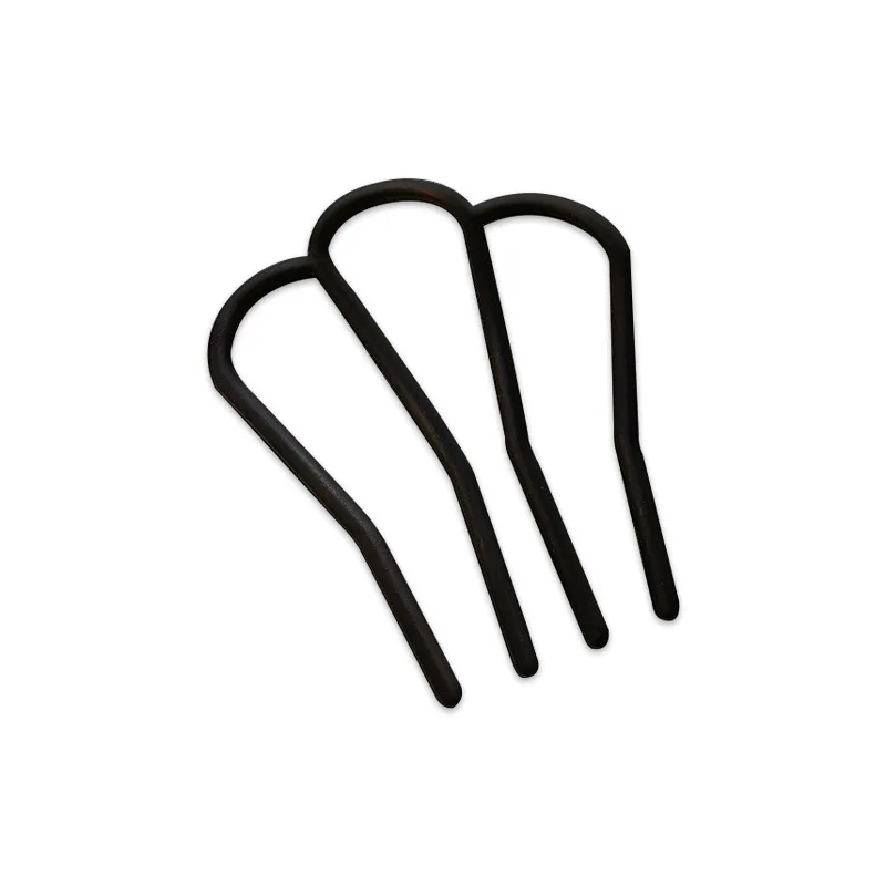 

Simple Trending Designed Black U-type Crown Resin Hairpins Hair Combs Statement Elegant Plated Headwear For Women Beautiful